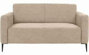 Afbeelding van een Goossens Bank Key West beige, micro leer, 2-zits, modern design