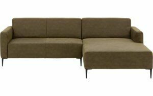 Afbeelding van een Goossens Bank Key West groen, micro leer, 2,5-zits, modern design