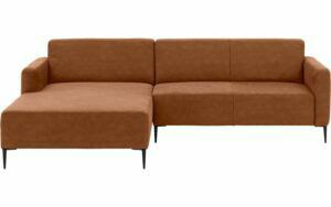 Afbeelding van een Goossens Bank Key West cognac, micro leer, 2,5-zits, modern design