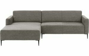 Afbeelding van een Goossens Bank Key West grijs, micro leer, 2,5-zits, modern design