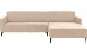 Afbeelding van een Goossens Bank Key West beige, micro leer, 3-zits, modern design