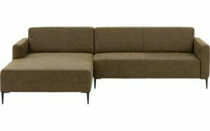 Afbeelding van een Goossens Bank Key West groen, micro leer, 3-zits, modern design