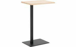 Afbeelding van een Goossens Nachtkastje Tangel, hout eiken onbewerkt, stijlvol landelijk, 43 x 65 x 32 cm