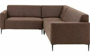 Afbeelding van een Goossens Bank Key West bruin, micro leer, 2-zits, modern design