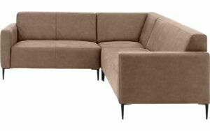 Afbeelding van een Goossens Bank Key West bruin, micro leer, 2-zits, modern design