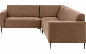 Afbeelding van een Goossens Bank Key West bruin, micro leer, 2-zits, modern design