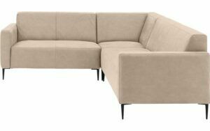 Afbeelding van een Goossens Bank Key West beige, micro leer, 2-zits, modern design