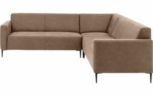 Afbeelding van een Goossens Bank Key West bruin, micro leer, 2,5-zits, modern design