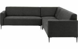 Afbeelding van een Goossens Bank Key West antraciet, micro leer, 2,5-zits, modern design