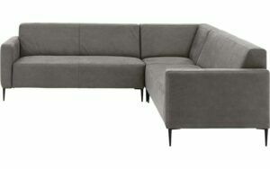 Afbeelding van een Goossens Bank Key West grijs, micro leer, 2,5-zits, modern design