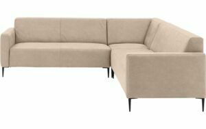 Afbeelding van een Goossens Bank Key West beige, micro leer, 2,5-zits, modern design