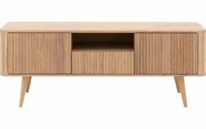 Afbeelding van een Goossens Tv Meubel Seppe, 2 deuren 1 lade 1 open vak 135 cm breed