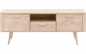 Afbeelding van een Goossens Tv Meubel Bjarte, 2 deuren 1 lade 1 open vak 135 cm breed