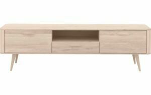 Afbeelding van een Goossens Tv Dressoir Bjarte, 2 deuren 1 lade 1 open vak 42 cm diep 180 cm breed