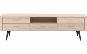 Afbeelding van een Goossens Tv Meubel Bjarte, 5 laden 1 open vak 180 cm breed