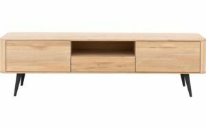 Afbeelding van een Goossens Tv Dressoir Bjarte, 2 deuren 1 lade 1 open vak 42 cm diep 180 cm breed