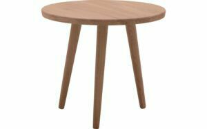 Afbeelding van een Goossens Hoektafel Bjarte, hout eiken donker bruin, stijlvol landelijk, 50 x 45 x 50 cm