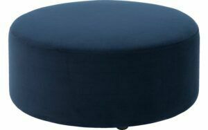 Afbeelding van een Goossens Poef Arendal, Poef ø 70 cm - 30 cm hoog