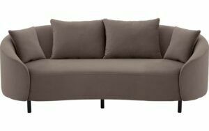 Afbeelding van een Goossens Bank Ragnar grijs, stof, 2,5-zits, modern design