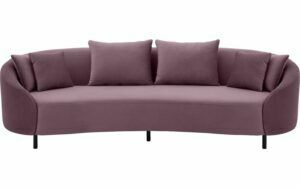 Afbeelding van een Goossens Bank Ragnar paars, stof, 3,5-zits, modern design