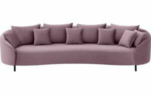 Afbeelding van een Goossens Bank Ragnar paars, stof, 4-zits, modern design