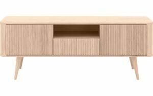 Afbeelding van een Goossens Tv Meubel Seppe, 2 deuren 1 lade 1 open vak 135 cm breed