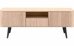 Afbeelding van een Goossens Tv Meubel Seppe, 2 deuren 1 lade 1 open vak 135 cm breed