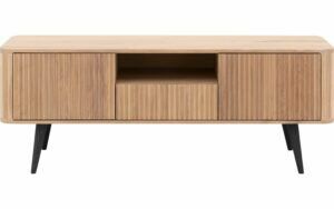 Afbeelding van een Goossens Tv Meubel Seppe, 2 deuren 1 lade 1 open vak 135 cm breed