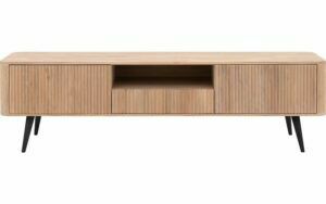 Afbeelding van een Goossens Tv Meubel Seppe, 2 deuren 1 lade 1 open vak 180 cm breed