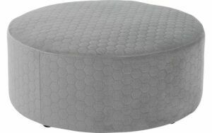 Afbeelding van een Goossens Poef Arendal, Poef ø 70 cm - 30 cm hoog