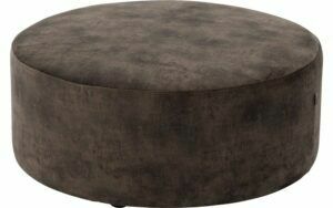 Afbeelding van een Goossens Poef Arendal, Poef ø 70 cm - 30 cm hoog