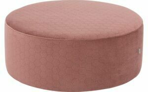 Afbeelding van een Goossens Poef Arendal, Poef ø 70 cm - 30 cm hoog