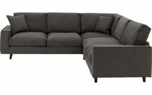 Afbeelding van een Goossens Bank Jonas grijs, micro leer, 2,5-zits, urban industrieel