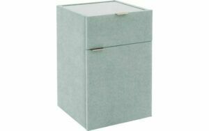 Afbeelding van een Goossens Nachtkastje Briljant Luxe, 1 deur rechts, 1 lade, met inleg glasblad