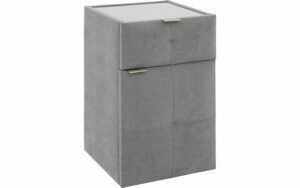 Afbeelding van een Goossens Nachtkastje Briljant Royal, 1 deur rechts, 1 lade, met inleg glasblad