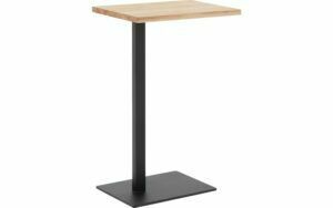 Afbeelding van een Goossens Nachtkastje Tangel, hout eiken wit, stijlvol landelijk, 43 x 65 x 32 cm