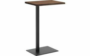 Afbeelding van een Goossens Nachtkastje Tangel, hout eiken donker bruin, stijlvol landelijk, 43 x 65 x 32 cm