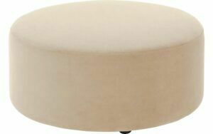 Afbeelding van een Goossens Poef Arendal, Poef ø 70 cm - 30 cm hoog