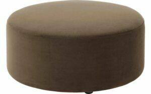 Afbeelding van een Goossens Poef Arendal, Poef ø 70 cm - 30 cm hoog