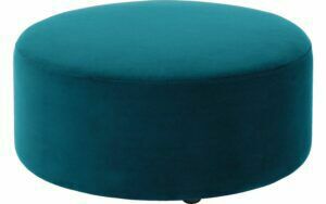 Afbeelding van een Goossens Poef Arendal, Poef ø 70 cm - 30 cm hoog