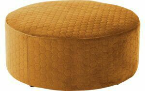 Afbeelding van een Goossens Poef Arendal, Poef ø 70 cm - 30 cm hoog