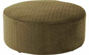 Afbeelding van een Goossens Poef Arendal, Poef ø 70 cm - 30 cm hoog