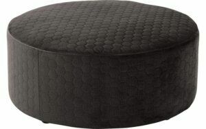 Afbeelding van een Goossens Poef Arendal, Poef ø 70 cm - 30 cm hoog