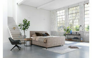 Afbeelding van een Goossens Boxspring Compleet Forma Frame, Vlak 180 x 200 cm(=2x 90 x 200 cm)+ hoofdb.+vtbord, 2x matras e.stevig pocketv., 1 x topper luxafoam