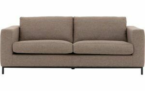 Afbeelding van een Goossens Bank Maxima bruin, stof, 2-zits, elegant chic