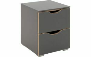 Afbeelding van een Goossens Nachtkastje Peder, 40 cm breed 2 x laden