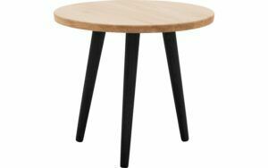 Afbeelding van een Goossens Hoektafel Bjarte, hout eiken blank, stijlvol landelijk, 50 x 45 x 50 cm