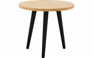 Afbeelding van een Goossens Hoektafel Bjarte, hout eiken blank, stijlvol landelijk, 50 x 45 x 50 cm