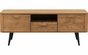 Afbeelding van een Goossens Tv Meubel Bjarte, 2 deuren 1 lade 1 open vak 135 cm breed