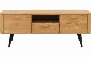 Afbeelding van een Goossens Tv Meubel Bjarte, 2 deuren 1 lade 1 open vak 135 cm breed